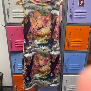 ISLE Abstract Multicolor Sleeveless Dress